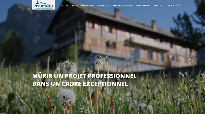 Site du Lycée professionnel Poutrain 